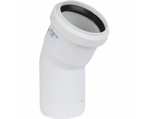 Отвод REHAU Raupiano Plus Ду-110x30° безнапорный, корпус - полипропилен PP-MD, уплотнение - SBR, для шумопоглощающей канализации