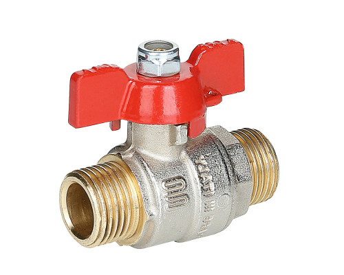 Кран шаровой Enolgas Basic S.219.06 1″ ДУ-25 PN-35 полнопроходной, латунный, наружная/наружная резьба, управление ручка-бабочка