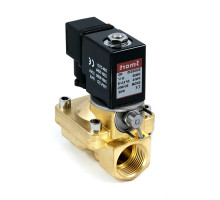 Клапан электромагнитный Smart SG-5533 1″ Dn-25 PN-16 резьбовой, нормально закрытый, латунь, уплотнение - EPDM, AC 110V, с ручным дублером