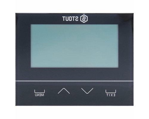 Термостат STOUT ST-292v2 комнатный переключающий беспроводной двухпозиционный, черный