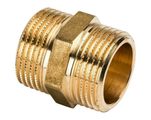 Ниппель STOUT SFT-0003 1/8″ Ду-6 Ру-16, корпус - латунь, НР