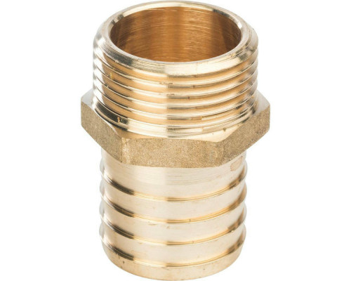 Штуцер STOUT SFT-0035 1/8″ Ду-6x14 Ру-16 под шланг с НР, корпус - латунь