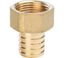 Штуцер STOUT SFT-0036 1/2″ Ду-15x14 Ру-16 под шланг с внутренней резьбой, корпус - латунь