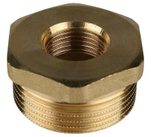Футорка STOUT SFT-0028-001418 1/4″х1/8″ Ду-8х6 Ру-16 корпус — латунь , для стальных труб, резьба внутренняя/наружная
