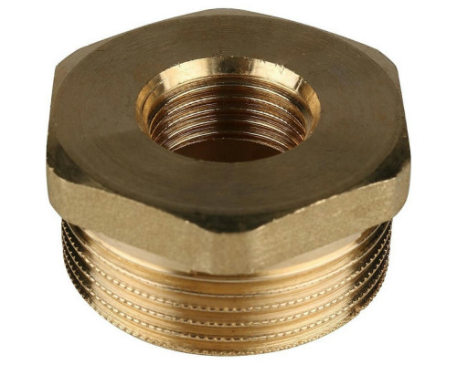Футорка STOUT SFT-0028-001418 1/4″х1/8″ Ду-8х6 Ру-16 корпус — латунь , для стальных труб, резьба внутренняя/наружная