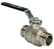 Кран шаровой STOUT SVB-0005 3/4″ ДУ-20 PN-50 полнопроходной муфтовый, латунный, наружная/наружная резьба, управление ручка-рычаг