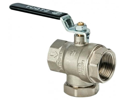 Кран шаровой STOUT SVF 0001 1″ ДУ-25 PN-30 полнопроходной муфтовый, латунный, внутренняя/внутренняя резьба, управление ручка-рычаг