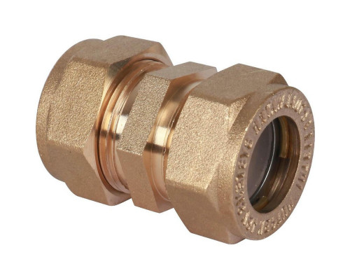 Муфта STAHLMANN 25Ax25A ДУ-25x25 Ру-10, латунная, обжим