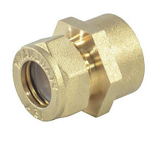 Муфта STAHLMANN 20Aх3/4″ ДУ-20x20 Ру-12, латунная, внутренняя резьба/обжим