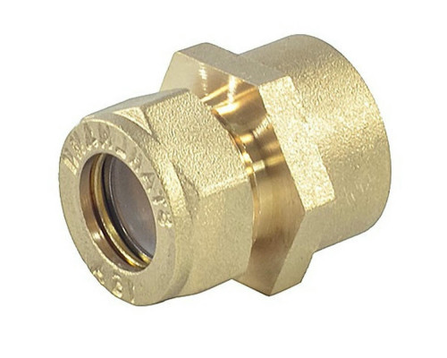 Муфта STAHLMANN 20Aх3/4″ ДУ-20x20 Ру-12, латунная, внутренняя резьба/обжим