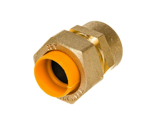 Муфта диэлектрическая соединительная STAHLMANN 15Aх1/2″ ДУ-15x15 Ру-15 латунная, внутренняя резьба/обжим