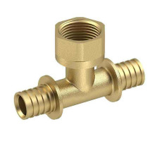Тройник аксиальный STI Dn20х1/2х20 Ру-10, внутренняя резьба для труб PEX