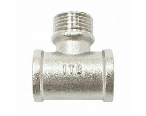 Тройник латунный STI ДУ-20 (3/4″) В-Н-В никелированный