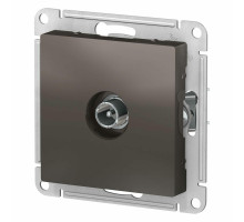 Розетка Systeme Electric AtlasDesign TV 1-местная для скрытой установки IP20 5-2150 Гц 4 дБ, проходная, механизм, мокко