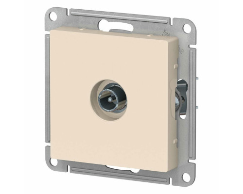 Розетка Systeme Electric AtlasDesign TV 1-местная для скрытой установки IP20 5-2150 Гц 4 дБ, проходная, механизм, белая