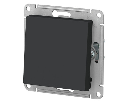 Переключатель Systeme Electric ATLASDESIGN скрытый, количество клавиш - 1 шт, номинальный ток - 10А, степень защиты - IP20, без подсветки, механизм, цвет - карбон