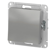 Переключатель Systeme Electric ATLASDESIGN скрытый, количество клавиш - 1 шт, номинальный ток - 10А, степень защиты - IP20, без подсветки, механизм, цвет - алюминий