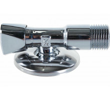 Клапан IVANCI IVC.102003 1/2″x1/2″ Dn-15 PN-10 для подключения смесителей, наружная-наружная резьба, корпус – латунь, покрытие - хром