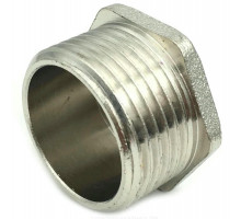 Заглушка SantechSystems 1″ ДУ-25 Ру-16 корупс - латунь никелированная, наружняя резьба