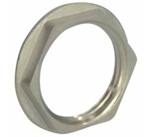 Контргайка латунная SantechSystems ДУ-40 1 1/2″ Ру-16 никелированная с ребордой внутренняя резьба