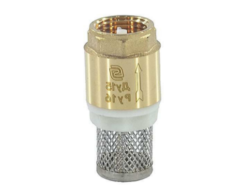 Клапан обратный осевой SantechSystems 3/4″ Dn-20 латунный, резьбовой