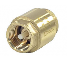Клапан обратный осевой SantechSystems 1 1/2″ Dn-40 PN-16 латунный, резьбовой