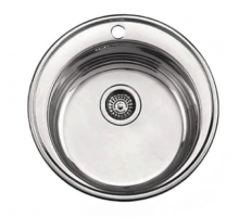 Мойка врезная Ledeme L65151 510x510x180 нержавеющая сталь 0.8 мм , выпуск 3 1/2″, c сифоном