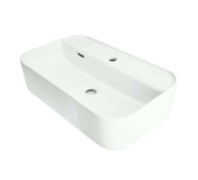 Умывальник Sanita Luxe Infinity Shelf 60 1 отверстие под смеситель по центру белый мебельный