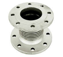 Компенсатор сильфонный осевой Tecofi DI6240 Dn-100 PN-16 фланцевый, без кожуха, осевой ход 60 мм (DI6240-MVT600100)