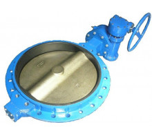 Затвор поворотный дисковый межфланцевый ABRA BUV-VF826D серии G DN900 PN-10 чугунный, EPDM, с редуктором