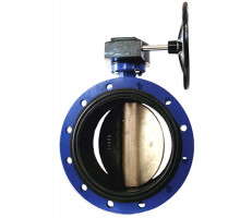 Затвор дисковый поворотный Dendor 021F DN65 PN-16 фланцевый чугунный с рукояткой