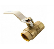 Кран шаровой STI 1/2″ ДУ-15 PN-40 муфтовый (муфта-муфта) полнопроходной, рычаг, корпус-латунь