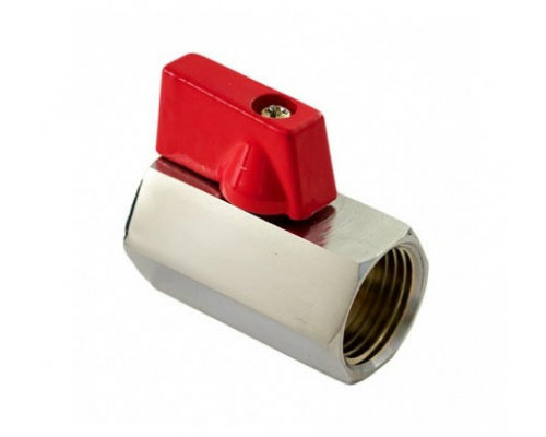 Кран шаровой STI 1/2″ ДУ-15 PN-16 муфтовый,(муфта-муфта) стандартнопроходной, МИНИ, корпус-латунь